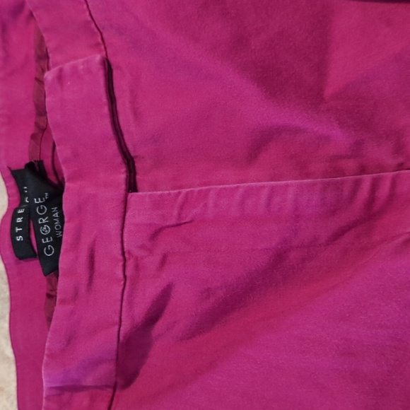 George Brand Magenta Pants Zip Up Button Closure Stretch 16W - Picture 7 of 10